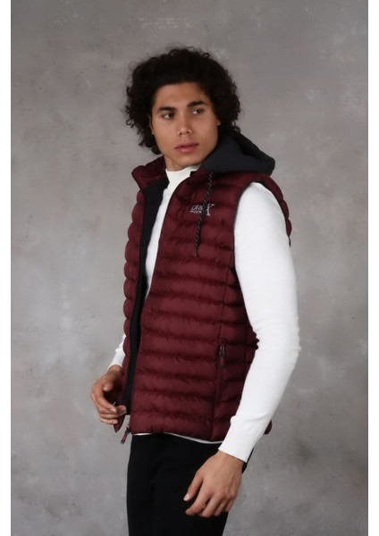 Kapşonlu Erkek Şişme Yelek