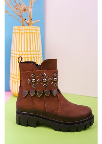 Yandan Fermuarlı Taba Çocuk Bot