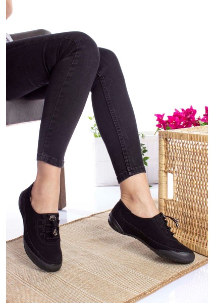 Ortopedik Ped Siyah Kadın Ayakkabı