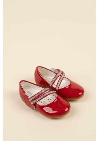 Çatal Baretli Kırmızı Kız Çocuk Ayakkabı indirimleri