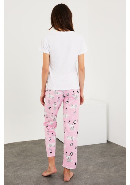 Baskılı Kısa Kol Pijama Takım indirimleri