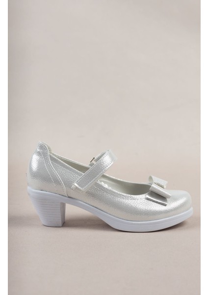 Topuklu Fiyonklu Sedef Kız Çocuk Ayakkabı fırsatları