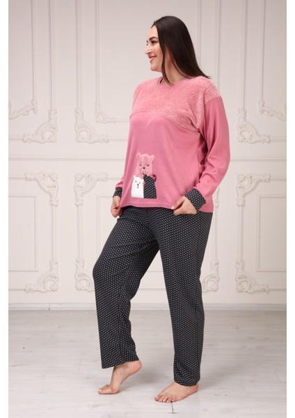 Baskılı Kadın Battal Pijama Takım fırsatları
