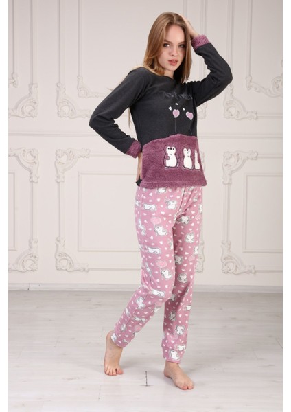 Baskılı Kadın Pijama Takım
