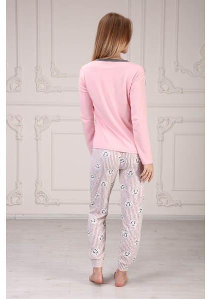 Penguen Baskılı Pijama Takım