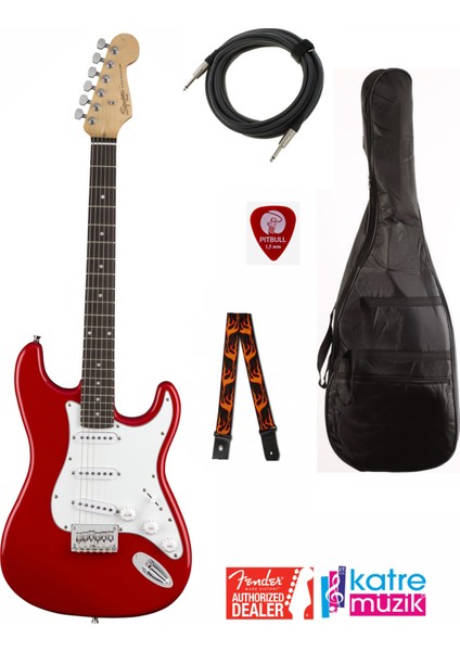 Fender Squier mm Strat Elektro Gitar Seti