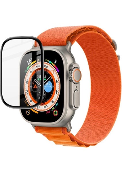 Apple Watch Ultra 49MM 3D Full Kaplama Ekran Koruyucu Pet+Pmma