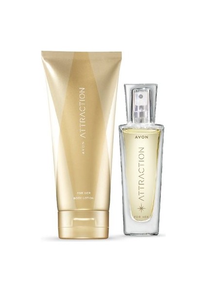 Attraction Kadın Seyahat Boyu Edp 30 ml + Attraction Vücut Losyonu 150 ml Set