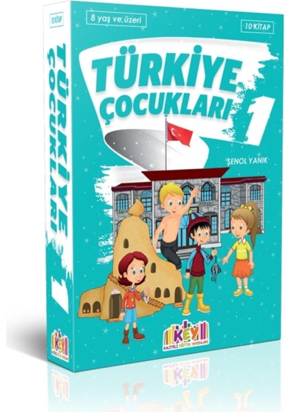 Türkiye Çocukları 1 (4. Sınıf 8 Yaş ve Üzeri) 10 Kitap ve 2 Dil Bilgisi ve Değerlendir