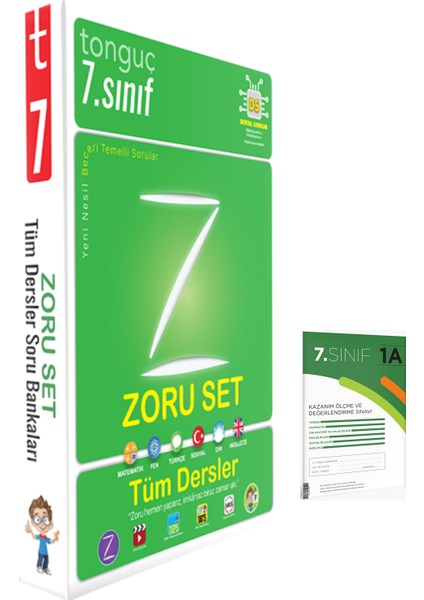 7. Sınıf Zoru Bankası Tüm Dersler Seti (2 Kitap-1 Deneme)