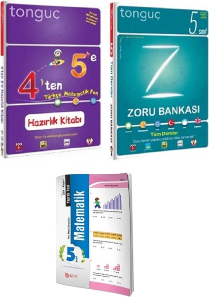 4'ten 5'e Hazırlık Kitabı 5. Sınıf Zoru Bankası Tüm Dersler ve Yaprak Test