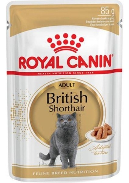 Royal Canın British Shorthair Kedi Konservesi Pouch 85 gr 6 Adet Yaş Mama