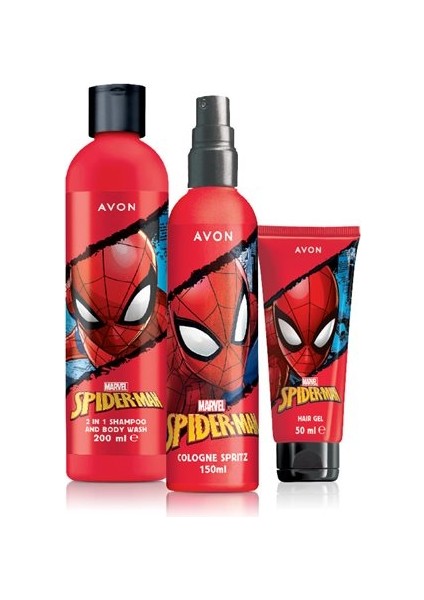 Marvel Spider Man Edc 150 Ml+Saç Jölesi 50 Ml+Vücut Şampuanı 200 ml