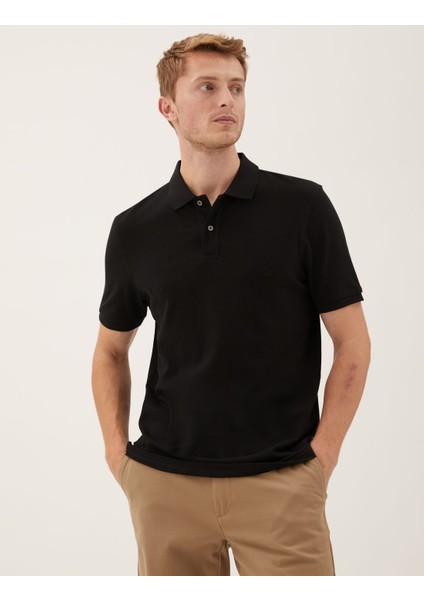 Marks & Spencer Saf Pamuklu Polo Yaka T-Shirt