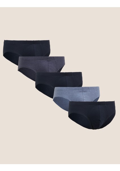 Saf Pamuklu 5'li Cool & Fresh™ Slip Külot Seti