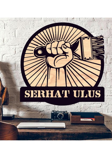 Kişiye Özel Boyacı Temalı Ahşap Duvar Tablo fiyatları