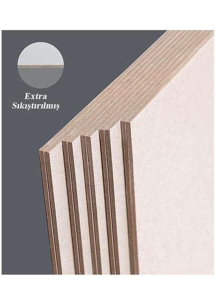 Mukavva Gri 1 mm 50X70 cm 10 Adet Sert Karton Ekstra Sıkıştırılmış 50*70 Mukavva Gri Renkli 10 Adet