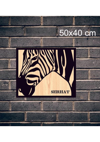 Kişiye Özel Zebra Temalı Ahşap Duvar Tablo modelleri