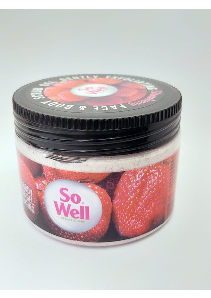 Yüz ve Vücut Scrup Peeling 300 ml - Çilek Özlü