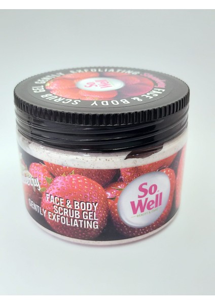 Yüz ve Vücut Scrup Peeling 300 ml - Çilek Özlü
