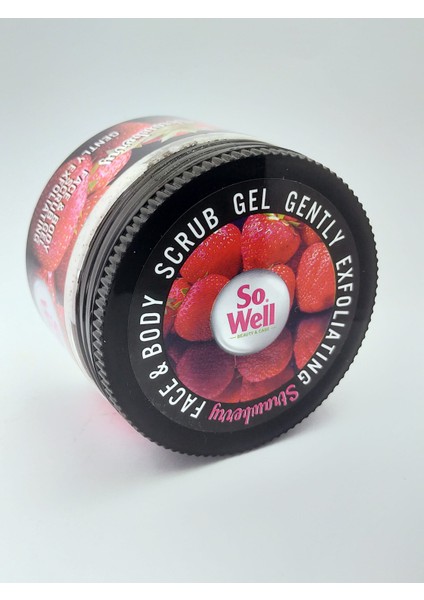 Yüz ve Vücut Scrup Peeling 300 ml - Çilek Özlü