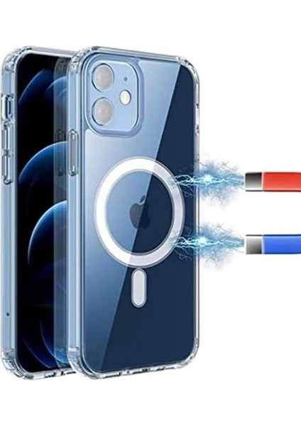 Iphone 14 Pro Uyumlu Magsafe Özellikli Şeffaf Kılıf modelleri