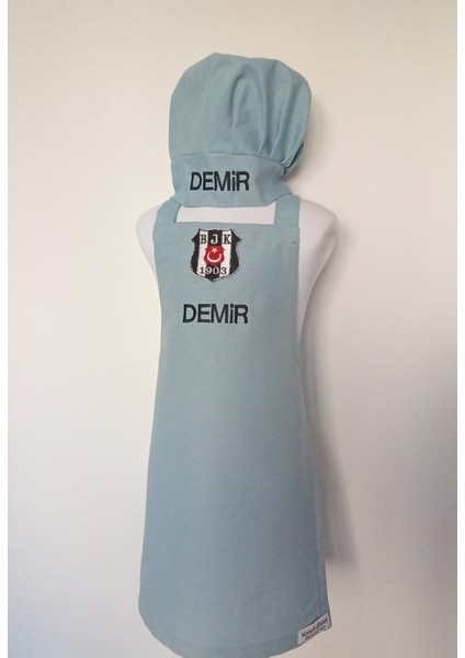 Çocuk Mutfak Önlüğü Takım Armalı Isme Özel 0-12 Yaş Beden fırsatları