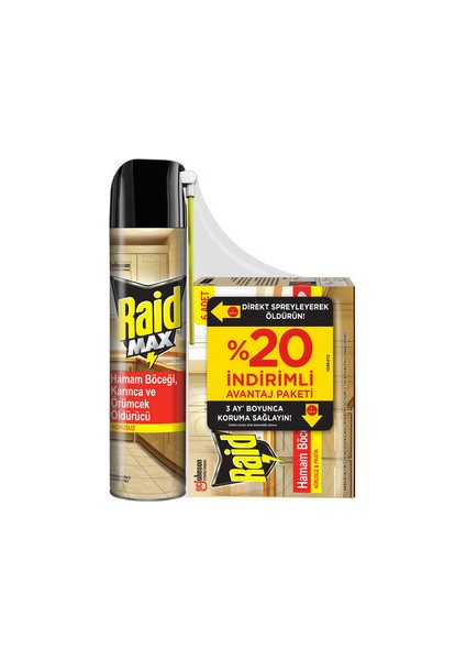 Hamam Böceği Yemi & Böcek Öldürücü Sprey Promo Paket