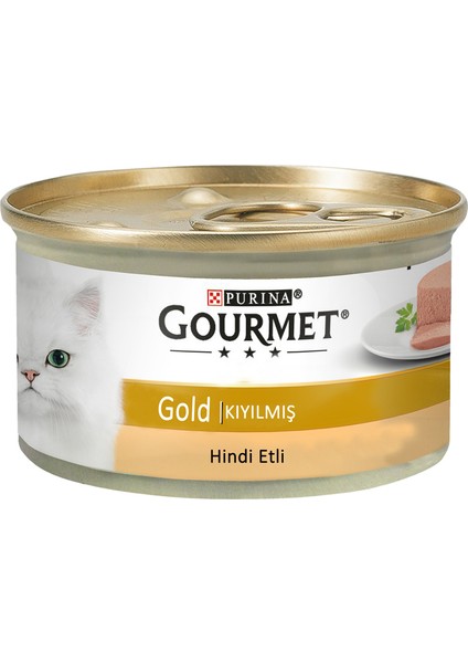 Purina Gourmet Gold Kıyılmış Hindi Etli Kedi Konservesi 85 gr 24 Adet Yaş Mama