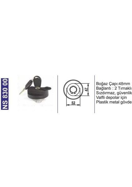 Depo Kapağı Kilitli-Sızdırmaz-Ventilli Depolar Için Isuzu/aıosnpr 66-MOD.2002 &gt; 377770735001