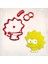 Simpsons Lisa Simpson Detay Kurabiye Kalıp Seti 4’lü 1