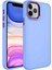 Apple iPhone 12 Pro Max Kılıf Metal Çerçeve ve Buton Tasarımlı Silikon Luna Kapak Lila Telefon Kılıfı 1