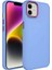 Apple iPhone 12 Kılıf Metal Çerçeve ve Buton Tasarımlı Silikon Luna Kapak Lila Telefon Kılıfı 1