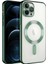 Apple iPhone 13 Pro Max Kılıf Kamera Korumalı Magsafe Wireless Şarj Özellikli Demre Kapak Koyu Yeşil Telefon Kılıfı 1