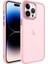 Apple iPhone 14 Pro Kılıf Buzlu Sert Pc May Kapak Pembe Açık Telefon Kılıfı 1