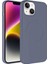 Apple iPhone 14 Kılıf Magsafe Wireless Şarj Özellikli Pastel Renk Silikon Plas Kapak Lavendery Gray Telefon Kılıfı 1