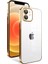 Apple iPhone 12 Kılıf Kamera Korumalı Renkli Çerçeveli Garaj Kapak Gold Telefon Kılıfı 1