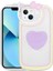 Apple iPhone 13 Kılıf Kedi Figürlü Transparan Pop Soketli Ritmik Kapak Lila Telefon Kılıfı 1