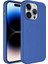 Apple iPhone 13 Pro Kılıf Magsafe Wireless Şarj Özellikli Pastel Renk Silikon Plas Kapak Mavi Telefon Kılıfı 1