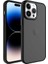 Apple iPhone 14 Pro Max Kılıf Buzlu Sert Pc May Kapak Siyah Telefon Kılıfı 1