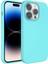 Apple iPhone 14 Pro Kılıf Sıvı Teknolojili Silinebilir Sert Kivi Kapak Turkuaz Telefon Kılıfı 1