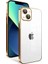 Apple iPhone 13 Kılıf Kamera Korumalı Renkli Çerçeveli Garaj Kapak Gold Telefon Kılıfı 1