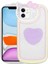 Apple iPhone 12 Kılıf Kedi Figürlü Transparan Pop Soketli Ritmik Kapak Lila Telefon Kılıfı 1