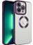 Apple iPhone 12 Pro Max Kılıf Kamera Korumalı Logo Gösteren Omega Kapak Derin Mor Telefon Kılıfı 1