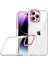 Apple iPhone 14 Pro Kılıf Flora Eloktroplatin Butonlu Özel Koruyucu Arka Kapak Kırmızı Telefon Kılıfı 1
