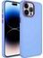 Apple iPhone 13 Pro Max Kılıf Metal Çerçeve ve Buton Tasarımlı Silikon Luna Kapak Lila Telefon Kılıfı 1