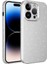 Apple iPhone 14 Pro Kılıf Kamera Korumalı Simli Lüks Koton Kapak Beyaz Telefon Kılıfı 1