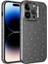 Apple iPhone 14 Pro Max Kılıf Kamera Korumalı Simli Lüks Koton Kapak Gri Telefon Kılıfı 1