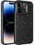Apple iPhone 14 Pro Kılıf Kamera Korumalı Simli Lüks Koton Kapak Siyah Telefon Kılıfı 1