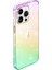 Apple iPhone 12 Pro Max Kılıf Vixy Şeffaf Simli Kapak Colorful Telefon Kılıfı 1
